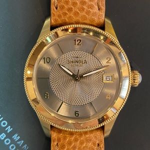 Shinola Gail Women’s Watch Gold PVD / Tan Leather